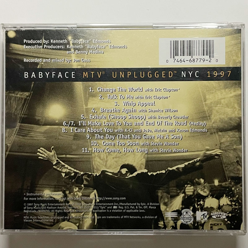BABYFACE ‎– MTV Unplugged NYC 1997